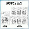 100 PCS Disposable Hand Towels for Bathroom, Bathroom Guest Napkins Wash Your Hands Paper Towels Decorative for Powder Room Wedding Birthday Baby Bridal Shower Decoration (Handwashing) view 2