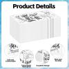 100 PCS Disposable Hand Towels for Bathroom, Bathroom Guest Napkins Wash Your Hands Paper Towels Decorative for Powder Room Wedding Birthday Baby Bridal Shower Decoration (Handwashing) view 3
