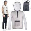 Acunny Clothing Fly Protection Clothing - Breathable Mesh Mesh Gnat Jacket with Hood Unisex Adult Outdoor Fishing Hiking, gray, 3XL view 1
