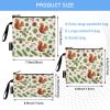 RPLIFE Red Squirrels Reusable Snack Bags and Sandwich Bag, Zipper Eco-Friendly Lunch Bag Washable for Travel Work School Office (3 Pack) view 3