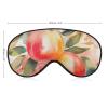 Colorful Peach Watercolor Design Sleep Mask for Women Men Side Sleeper Eye Cover with Adjustable Strap Soft Breathable Blackout Mask Slip-Free Deep Sleeping Travel Essentials view 2
