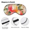Colorful Peach Watercolor Design Sleep Mask for Women Men Side Sleeper Eye Cover with Adjustable Strap Soft Breathable Blackout Mask Slip-Free Deep Sleeping Travel Essentials view 3
