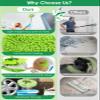 2 in 1 Lightweight Wall Cleaner Mop with Long Handle 75" 190cm Ceiling Duster Lint-Free Chenille Fiber Mop for Kitchen Baseboard Floor Glass Window Roof Cleaning Washer Scrubber Brush Tool Wet Dry Use view 4