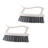 VILLFUL 2Pc Durable Washing Brush with Sturdy Handle for Shoes Kitchen and Bathroom Cleaning Dense Bristles for Stubborn Stains Removal Reusable Household Tool view 1