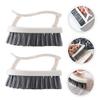 VILLFUL 2Pc Durable Washing Brush with Sturdy Handle for Shoes Kitchen and Bathroom Cleaning Dense Bristles for Stubborn Stains Removal Reusable Household Tool view 3