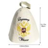 Abbdbd Wool Sauna Hat, Russian Embroidery Banya Hat Finnish Sauna Hat Banya Hat Sauna Hair Protector for Men Women view 3