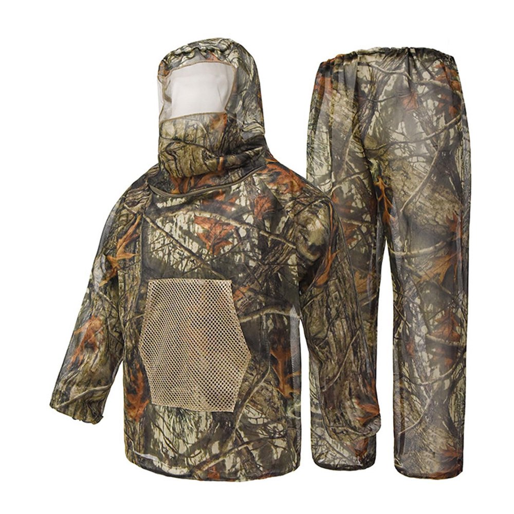 BHGLUZGBY Mosquito Suits Net Bug Pants and Jacket Hood Sets for Fishing Hiking Camping Gardening Outdoor Protection-B||XL/XXL(175-185CM)