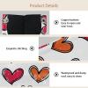 2 pack Flat Doodle Hearts (28) Tissue Box Cover, Decorative Tissue Box Dispenser for Bathroom, Parlors, Office, Bedroom Dresser, Vanity Countertop, Nightstand, Car, and Desk view 3