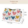 2 pack Flat Doodle Hearts (28) Tissue Box Cover, Decorative Tissue Box Dispenser for Bathroom, Parlors, Office, Bedroom Dresser, Vanity Countertop, Nightstand, Car, and Desk view 4