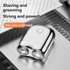 Huudngeje Electroplating Electric Shaver Washable Rechargeable Portable Mini Magnetic Portable view 3
