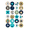 240x Christmas Countdown Advent Calendar Number Sticker Package Seal Label Countdown Calendar Tear Off view 1