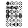 240x Christmas Countdown Advent Calendar Number Sticker Package Seal Label Countdown Calendar Tear Off