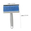 Beaupretty Double-sided Cleaning Brush and Water Scraper for Bathroom and Kitchen Glass, Efficient Cleaning with Non-woven Cloth and Sponge, Easy Handling Blue Squeegee for Window and Mirror view 2