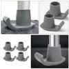 Veemoon 4Pcs Walker Ski Glides Nonstick Walker Feet Coasters Lightweight TPR and PP Material for 1-1/8 Inch Diameter Poles Providing Stability and Smooth Glide for Canes view 3