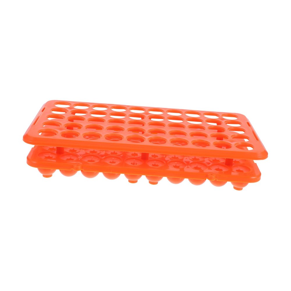 BESTYASH Plastic Test Tube Rack with 50 Wells 18mm Tube Holder with Silicone Gasket for Lab and Hospital Sample Storage