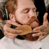 Beard Comb and Brush Set | Hair Mustache Shaving Brush and Comb Kit | Ergonomic Barber Styling Accessories for Daily Home Pre-Haircut Preparation Post-Shower view 2