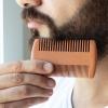 Moustache Brush and Comb Set, Shaving Brush and Comb for Hair & Mustache - Travel Styling & Grooming Accessories for Daily Home Use view 3