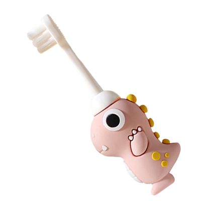 Soft Toothbrush for Tiny Tots Cute Dinosaur Design 2-6 Years Old Kids
