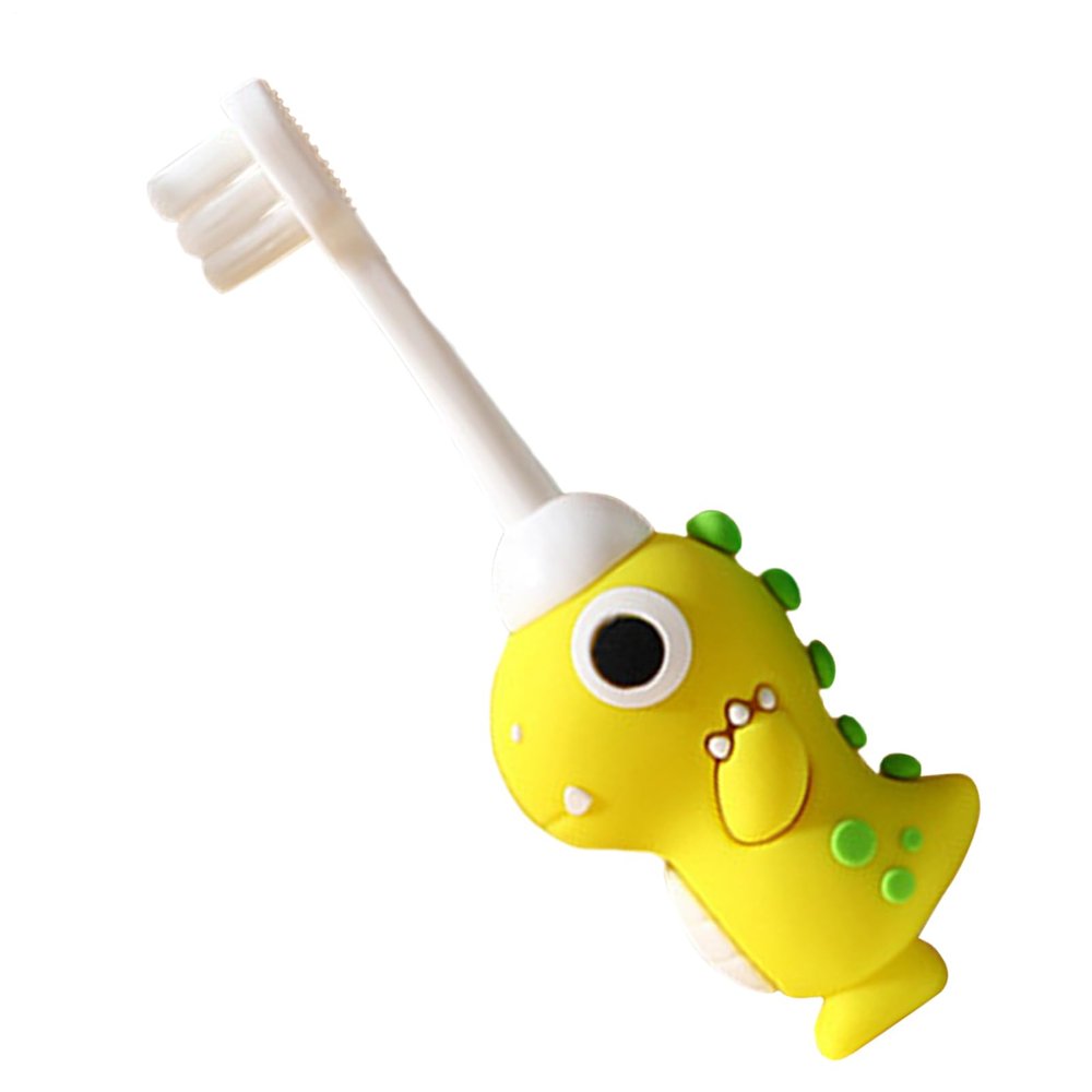 Soft Toothbrush for Kids - Training Brush, Kids Tool | Bristle Toothbrush for with Safe Grip, Cute Dinosaur Design, Idea