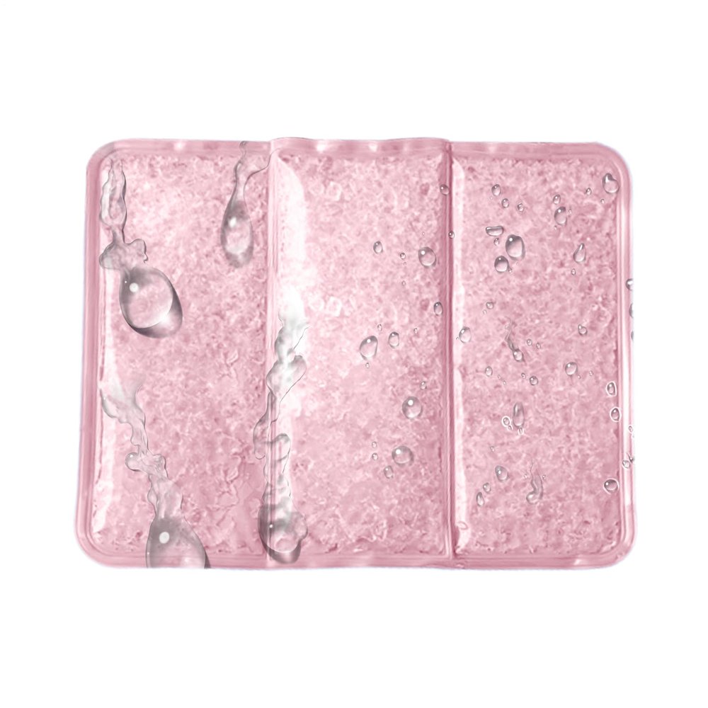 Ice Pad, Cooling Mat, Instant Portable Comfort Water-Filled Foldable Design, Cold Cushion for Watching TV Outdoor Home Camping Studying Reading Sleeping Workplace Nighttime 15.75x12.6inches