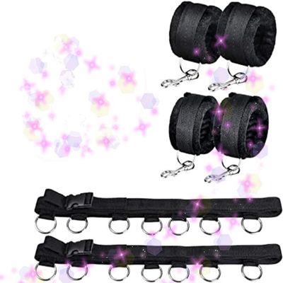 Bdsm Strap Adjustable Linear Indoor Sports Bedside Fixed Multi Functional Black Comfortable Nylon Strap, Bedhead Strap, Couple Gift - D12