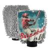 Baseball Life Men Car Wash Microfiber Mitt Non Scratch Washing Mitts Car Cleaning Sponge Large view 1
