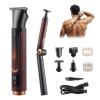 Back Shaver for Men, Mens Electric Back Shaver Body Grooming Kit, Cordless Back Hair Trimmer with Foldable Extendable Long Handle,Nose Hair Trimmer,Beard Trimmer,LED Display for Back Chest Face view 1