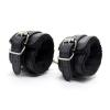 Adjustable Wrist Length, Classic Black Leather Button Gloves, Beginner Fitness Gloves, Comfortable Plush Toy Wristband view 1