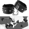 Adjustable Wrist Length, Classic Black Leather Button Gloves, Beginner Fitness Gloves, Comfortable Plush Toy Wristband view 2