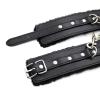 Adjustable Wrist Length, Classic Black Leather Button Gloves, Beginner Fitness Gloves, Comfortable Plush Toy Wristband view 3