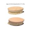 Zymoplas Shoe Washing Brush Oval Shaped Short Handle Wood Cleaning Tool Kitchen Bathroom Supplies Useful Vegetable Scrubber view 4