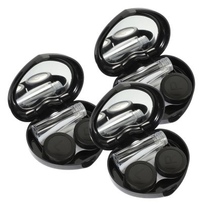 PERSELOSO 3sets Portable Contacts Lens Case Travel Contacts Lens Case Box for Eye for Travel Use Polycarbonate Material