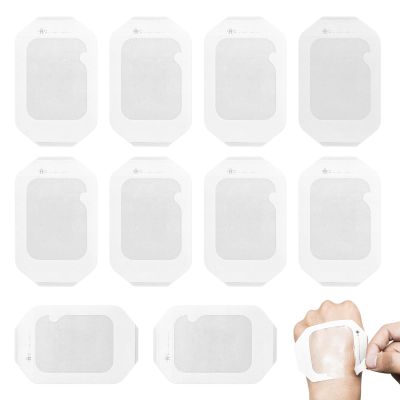 10 pcs Adhesive Film Dressing, 10cmx12cm Transparent and Waterproof Wound Dressing Wounds Prevent Bacterial Growth Breathable Film Dressing for Medical Wound Tattoo Aftercare