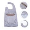 VALICLUD Waterproof Easy to Put and Take Adult Bib Large with Tpu and Polyester Material Reusable Sturdy Dinner Bib for Eating for Elderly and Adults view 4