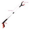 Veemoon Foldable Trash Grabber for Elderly Portable Garbage Picker Tool with Red Handle Lightweight Trash Picker Upper Tool for Outdoor and Household Waste Collection view 2