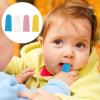 BESTYASH 4pcs Silicone Baby Finger Toothbrush Set for Infant Oral Care with Soft Bristles Fits Adult Fingers Reusable Gentle Cleaning Tool for Home and Travel Random Color view 3