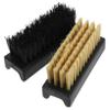 ULTECHNOVO 2pcs Shoe Brush for Polishing and Cleaning with Long Handle Design, Hard Pp Wire and Soft Nano Wire Bristles, Multi Purpose Scrubbing Brush for Shoes and Boots Cleaning view 1