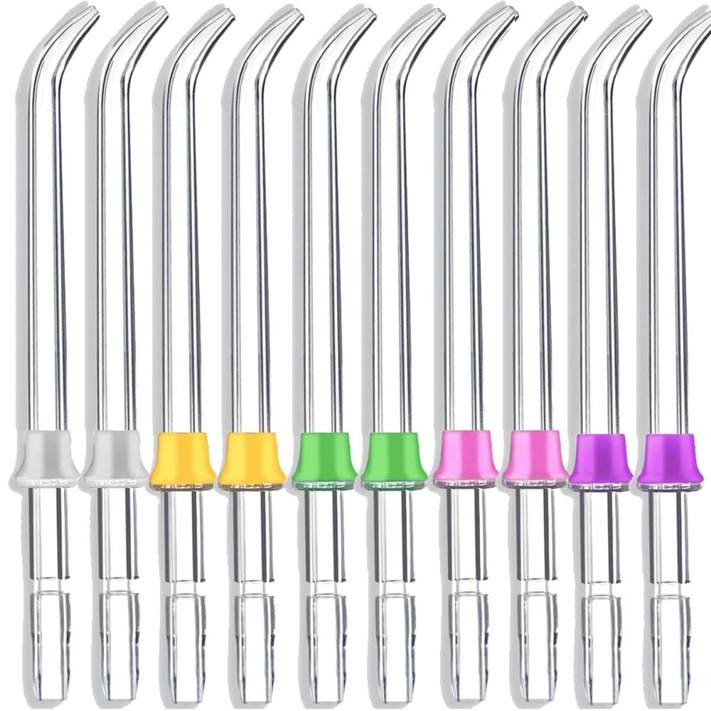 10pcs Flosser Replacement Tips for Waterpik Water Reach Flosser Refill Heads