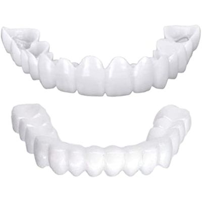 2pcs Instant Veneers Dentures-Snap on Smile Teeth Covering-Whitening Veneers Teeth Repair Kit