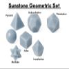 Natural Crystal Platonic Solid 7 Geometry Set Sacred Geometry Chakra Crystals for Meditation, Reiki, Healing & Dcor Crystal Energy Shapes for Spiritual Balance (Angelite) view 2