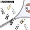 KYUEPONG Zipper Pulls,Zipper Pull, 5 Pcs Zipper Universal Instant Fix Zipper Repair Kit Replacement Zip Slider for DIY Tool(5 Pcs Gun Color) view 2