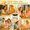 Emotional Support Coffee Funny Coffee Gifts For Men, Women - 60 Positive Coffees Daily Affirmation Cards Jar Inspirational Gifts for Women - Self Care Gift for Coworkers, Teens, Friends, Boss view 3