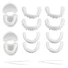 2 Pairs False Teeth Veneers Top and Bottom Fake Teeth Cosmetic Teeth Veneers Instant Comfort Clip in Veneers Teeth for Men and Women view 1