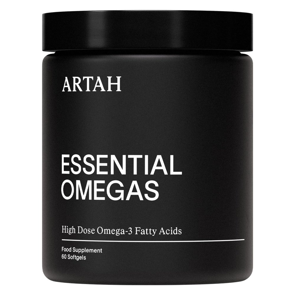 ARTAH Essential Omegas High Strength Marine Omega3 (EPA 1000mg + DHA 500mg) 60 FriendoftheSea Certified Fish Oil Softgels Brain, Heart, Skin & Inflammation Support
