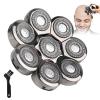 8 Blade Head Shaver Replacement, 8D Rotating Washable Shaver Blades for Men, Universal Razor Heads Wet & Dry Replacement Blades fits 5/6/7 Head Shavers, Easily Attach Your New Shaver Head view 1