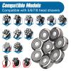 8 Blade Head Shaver Replacement, 8D Rotating Washable Shaver Blades for Men, Universal Razor Heads Wet & Dry Replacement Blades fits 5/6/7 Head Shavers, Easily Attach Your New Shaver Head view 2