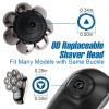 8 Blade Head Shaver Replacement, 8D Rotating Washable Shaver Blades for Men, Universal Razor Heads Wet & Dry Replacement Blades fits 5/6/7 Head Shavers, Easily Attach Your New Shaver Head view 3