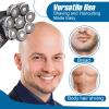 8 Blade Head Shaver Replacement, 8D Rotating Washable Shaver Blades for Men, Universal Razor Heads Wet & Dry Replacement Blades fits 5/6/7 Head Shavers, Easily Attach Your New Shaver Head view 4
