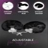 Comfortable Black Plush Bracelet With Ultra Soft Plush For Home Yoga Equipment, Sports And Fitness Accessories, Couple Gifts, Easy To Wear view 3