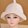Fituenly Felt Sauna Hat Steam Bath Cap Elastic Shower Hats Bathroom Accessories Sauna Cap Sauna Supplies Absorbent Bathing Cap view 2